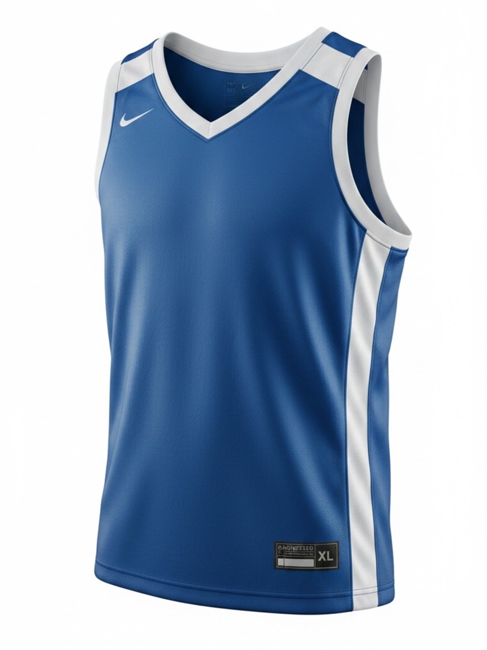 Nike Royal Blue and White Basketball Jersey